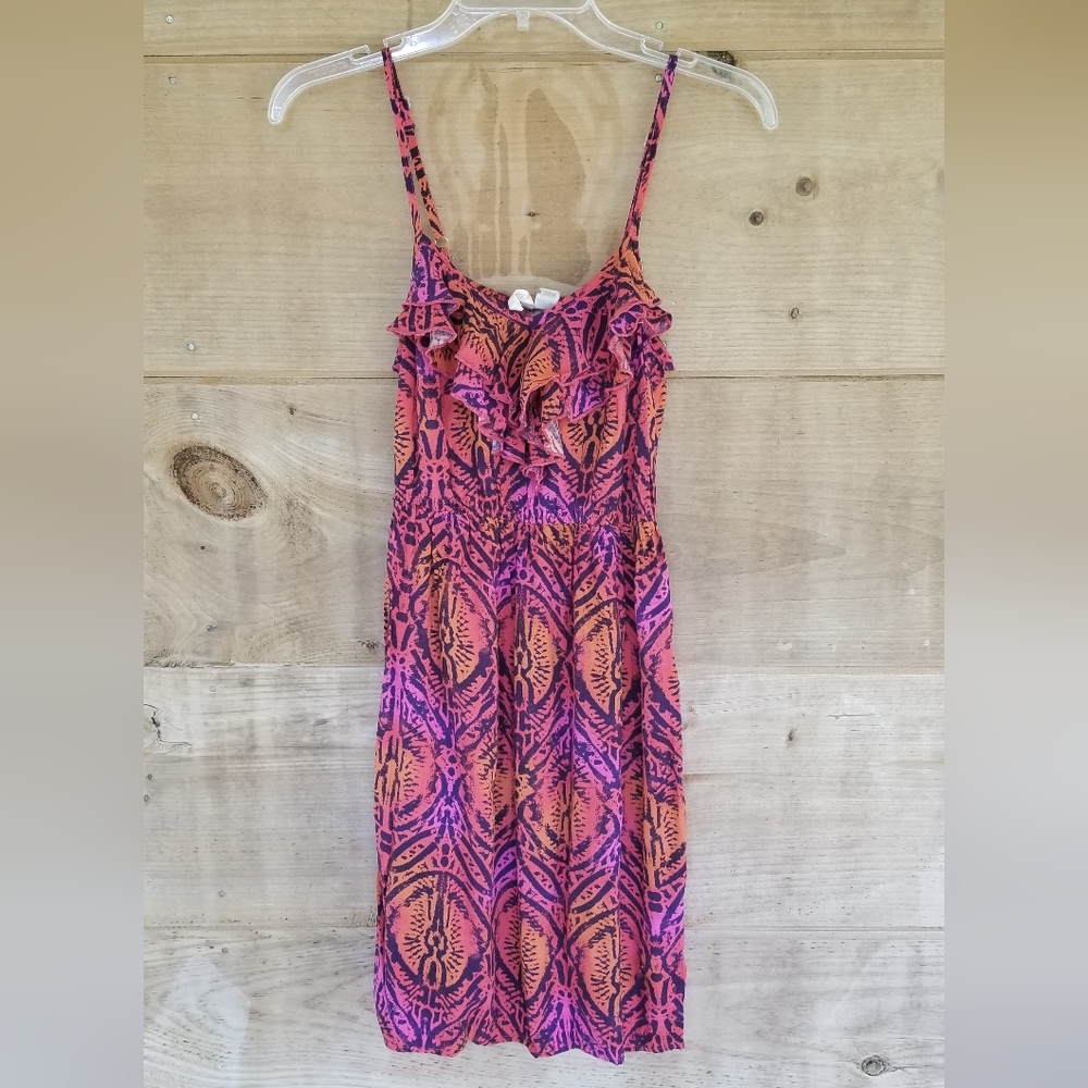 Orange and pink sundress